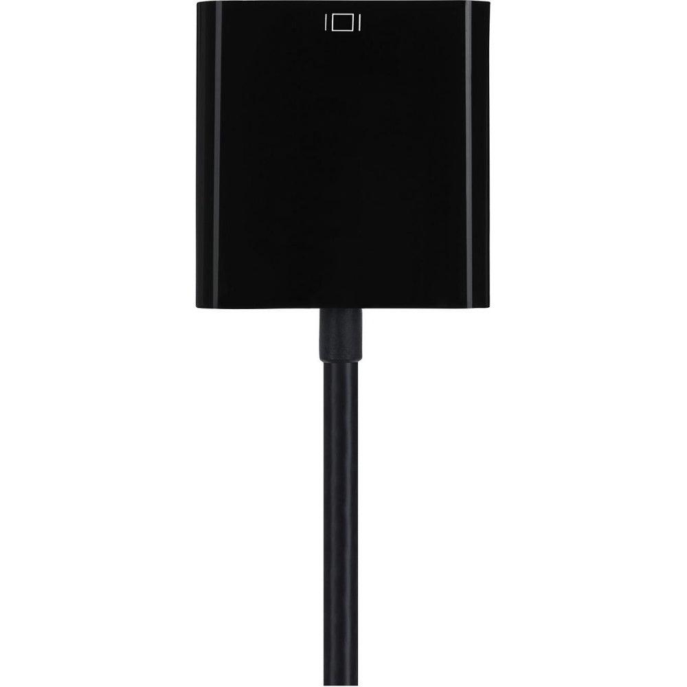 Maplin DisplayPort to DVI-I Female 24 + 5 Pin Adapter - Black 23cm