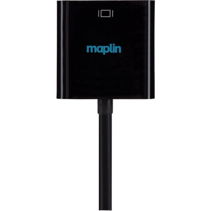 Maplin DisplayPort to HDMI Female Adapter - Black 23cm