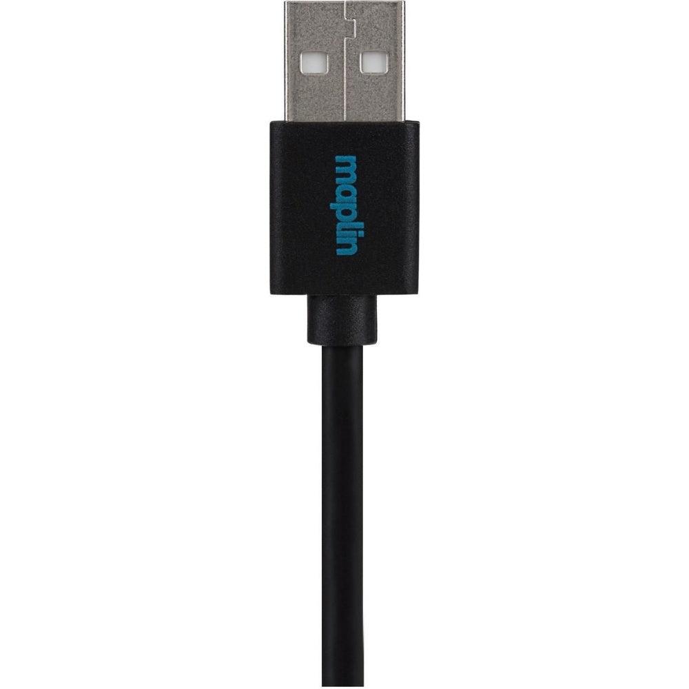 Maplin Lightning Connector to USB-A Cable Braided 0.5m