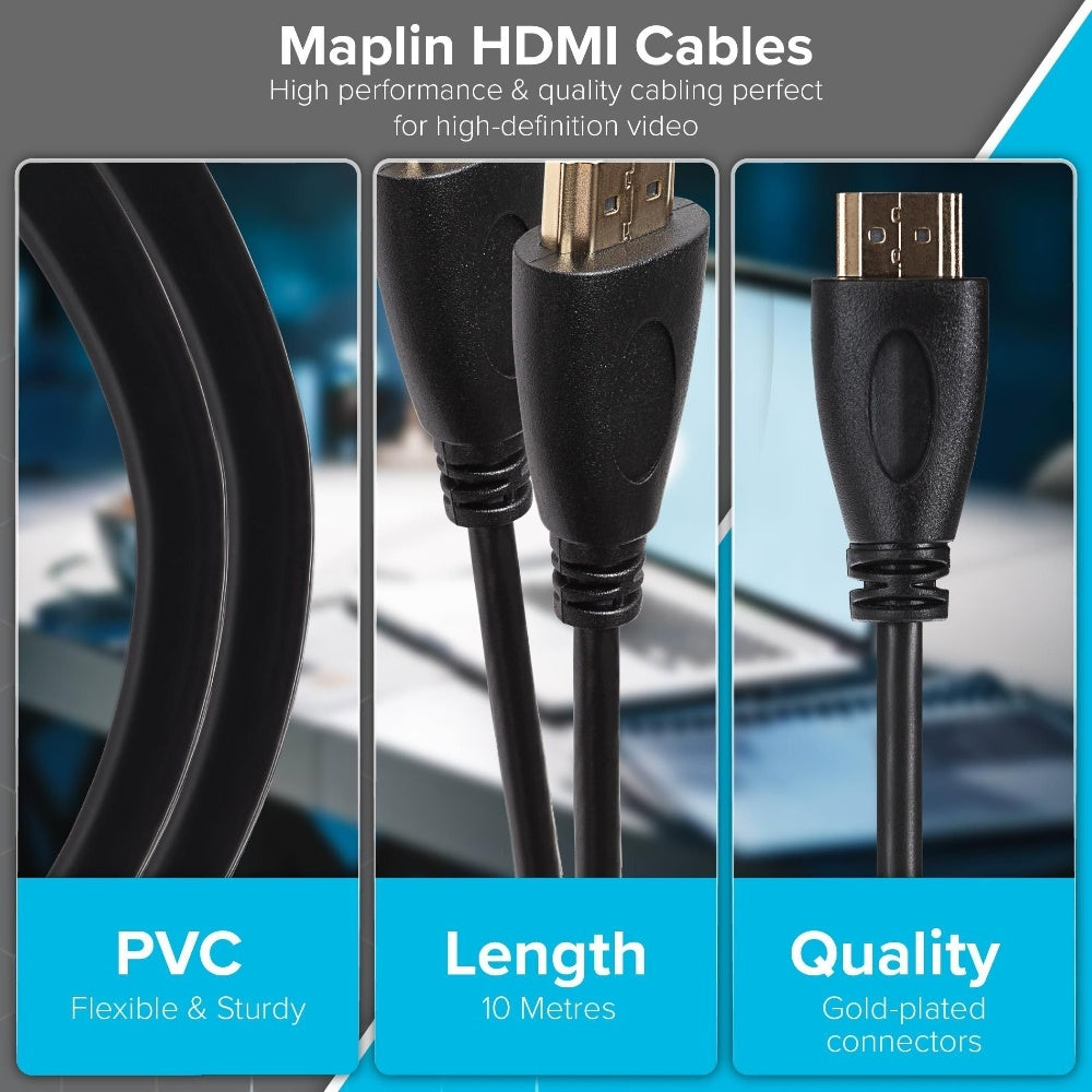 Maplin MAVHDA02-100 Television Cables