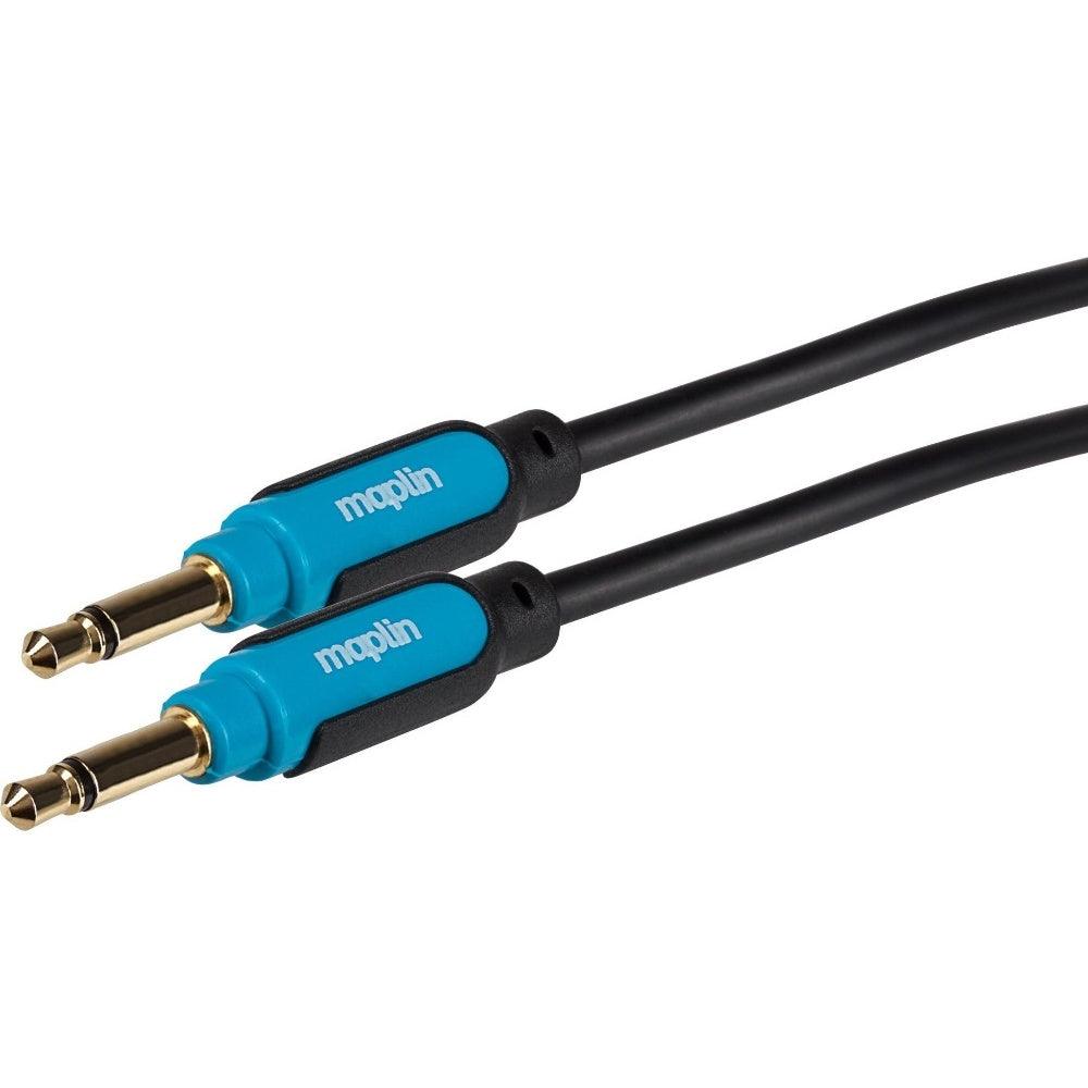 Maplin 3.5mm Aux Mono 2 Pole Jack Plug to 3.5mm 2 Pole Jack Plug Cable - 3m