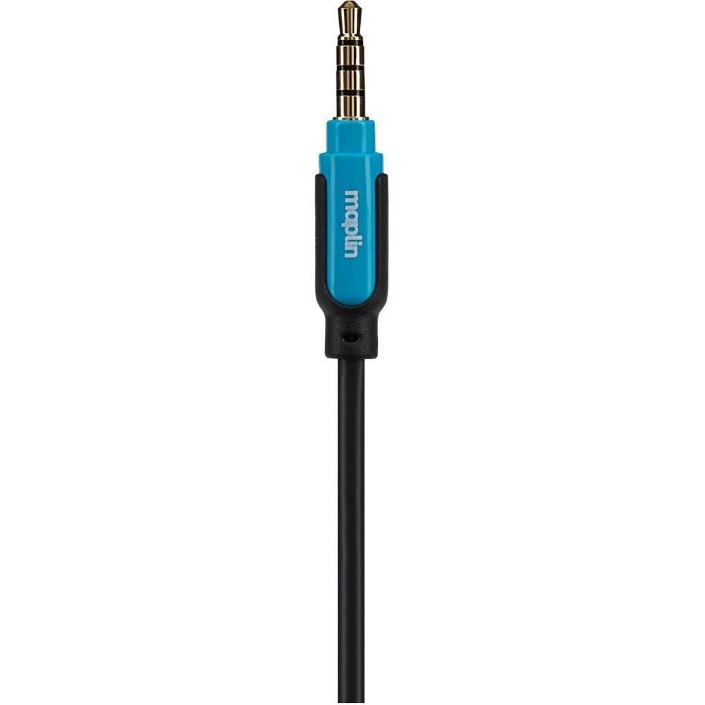 Maplin 3.5mm Aux Stereo 4 Pole TRRS Jack Plug to 3.5mm Female Jack Extension Cable 3m