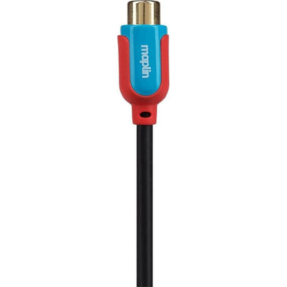 Maplin Twin RCA Phono Male to Twin RCA Phono Female Extension Cable 3m