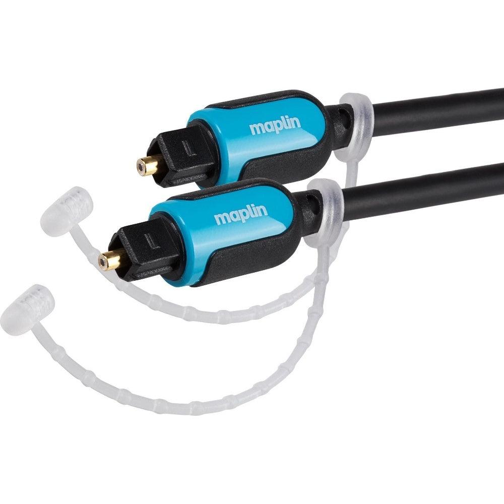 Maplin Optical Audio TOSlink Male to TOSlink Male Cable 10m