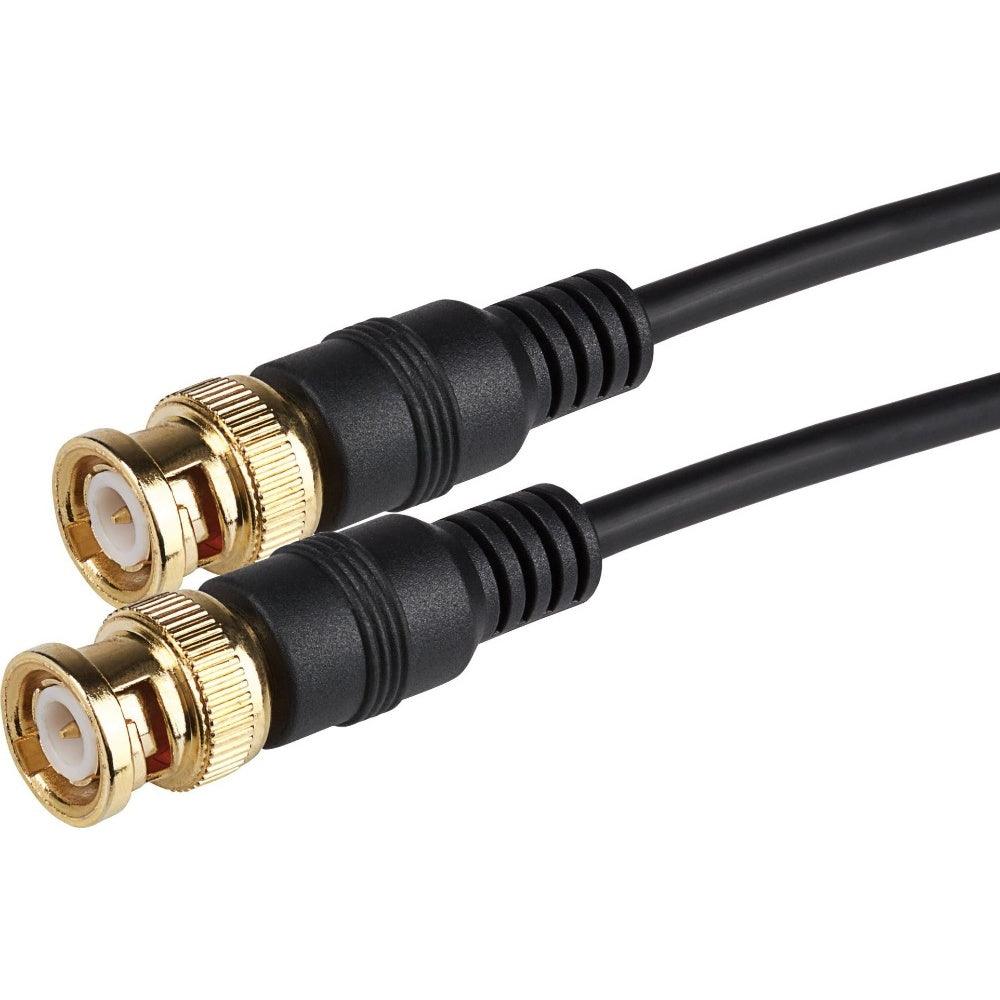 Maplin BNC Male Connector to BNC Male Connector Coaxial Cable 1.5m Black