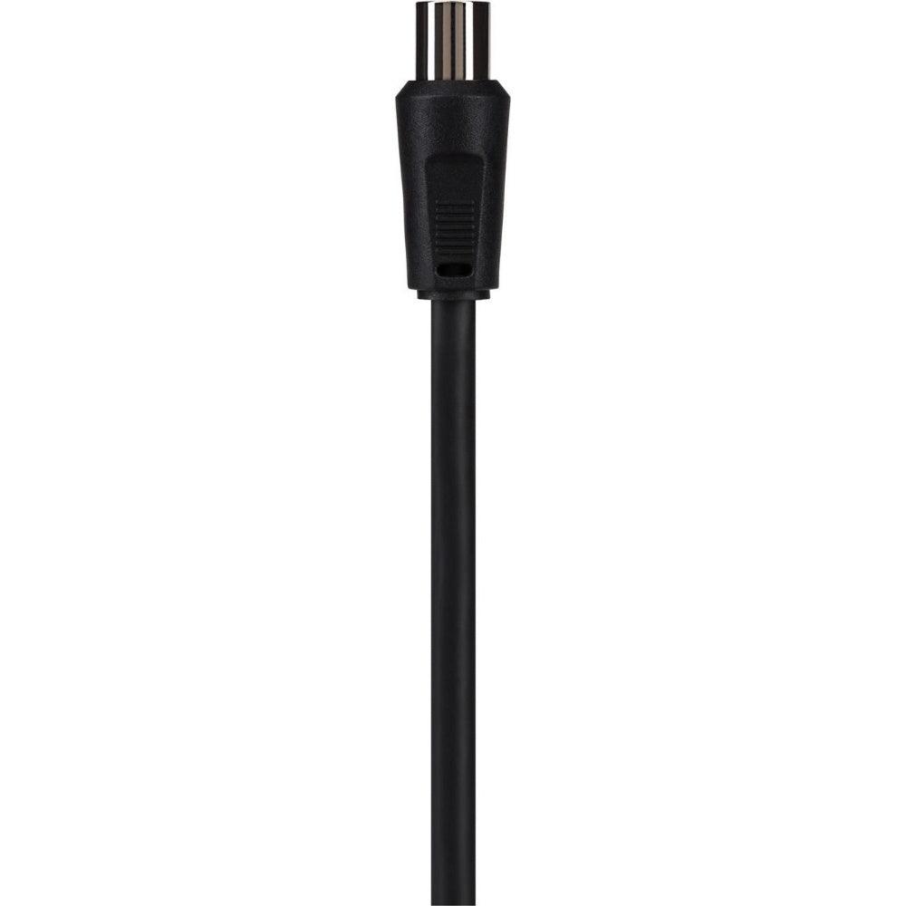 Maplin RF Male to RF Female TV Aerial Coaxial Cable - Black - 2m