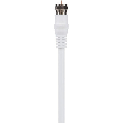 Maplin F Type Male to F Type Male TV Satellite Aerial Coaxial Cable White - 10m