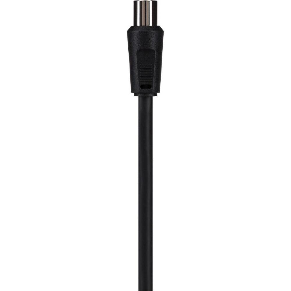 Maplin RF Male to RF Female TV Aerial Coaxial Cable - Black - 5m