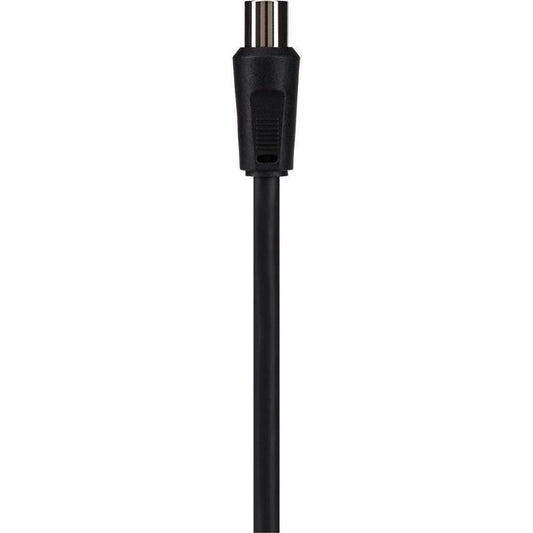 Maplin RF Male to RF Female TV Aerial Coaxial Cable - Black - 5m