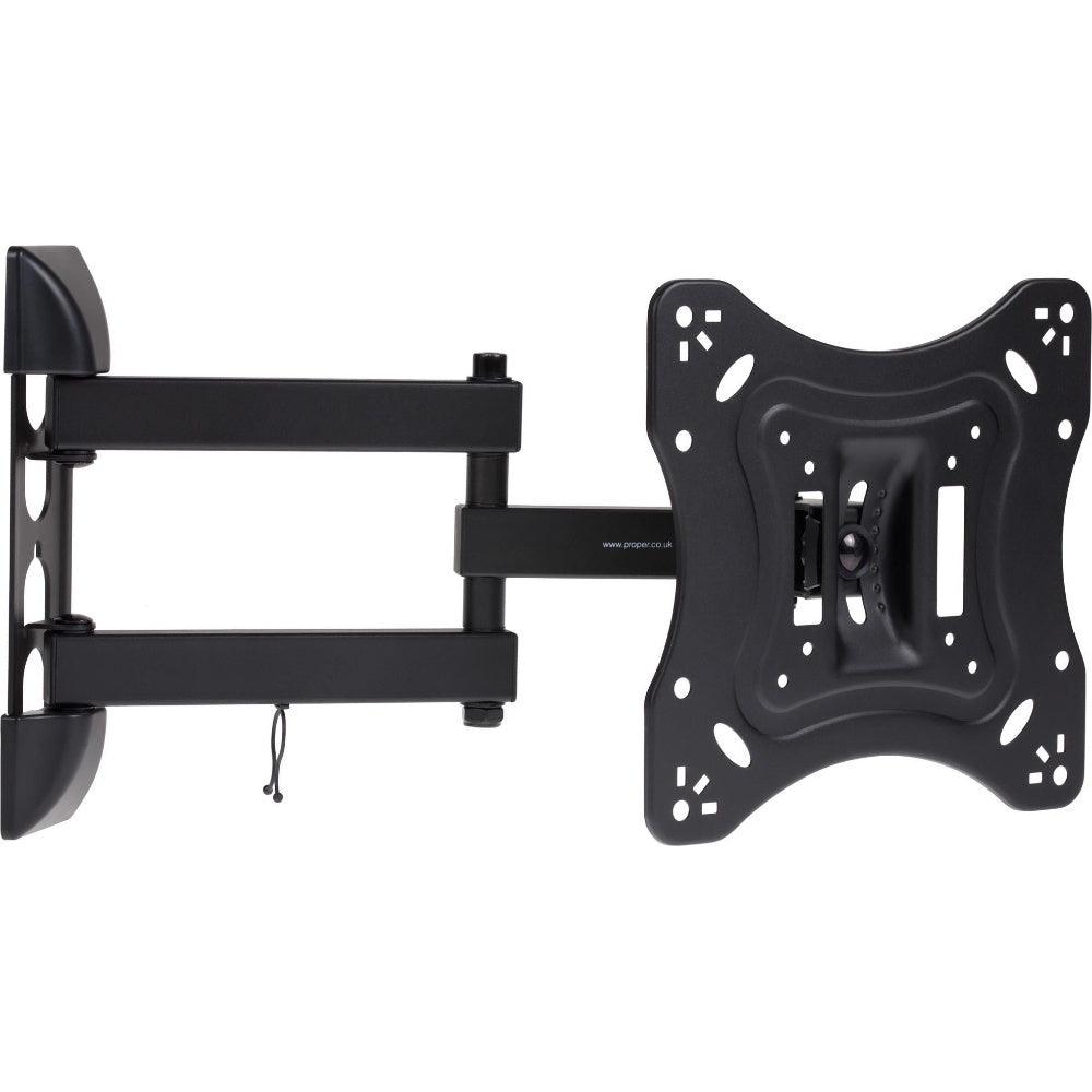 ProperAV TV Wall Bracket 23’’- 55’’ Swing Arm Tilt 20 VESA 400x400 - Black