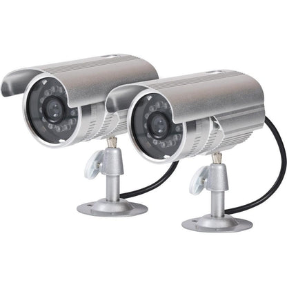 ProperAV Replica Security Camera Kit includes 2 Aluminium Imitation Camera's