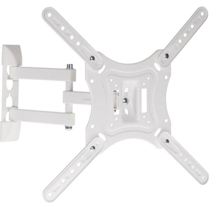 ProperAV TV Wall Bracket 23"- 55" Swing Arm Tilt 20 VESA 400x400 - White