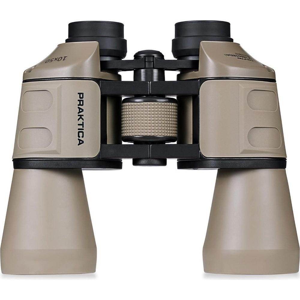 PRAKTICA Falcon 10x50mm Porro Prism Field Binoculars - Sand - Binoculars Only - Hipeon
