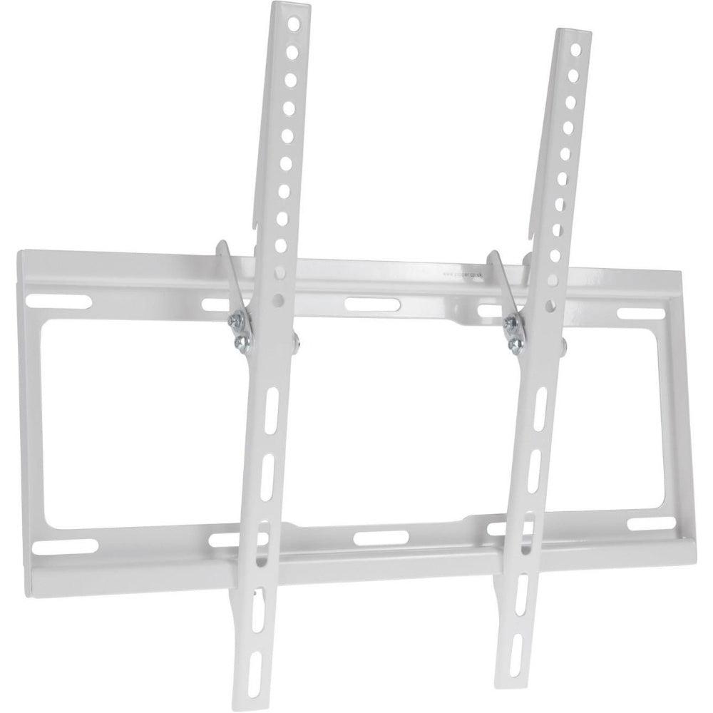 ProperAV Fixed Flat Wall TV Bracket 32-55'' Tilt 14 VESA Max 400x400 - White