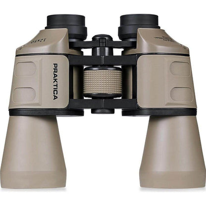 PRAKTICA Falcon 12x50mm Porro Prism Field Binoculars - Sand - Binoculars Only - Hipeon