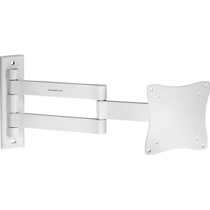 ProperAV Heavy Duty Swing Arm TV Wall Bracket 13 - 28’’ Tilt 70 VESA Max 100 x 100 - White