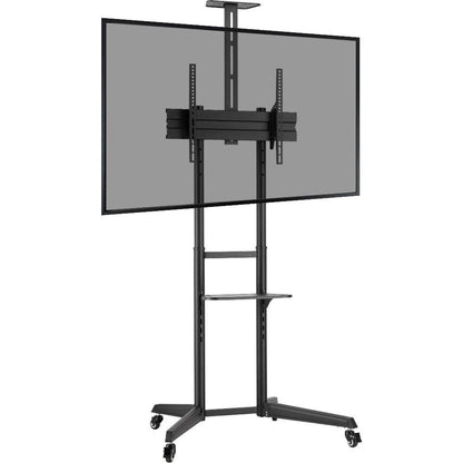 ProperAV Mobile TV Trolley Stand on Wheels for 37’’-70’’ Max Load 50kg VESA Max 600-400mm