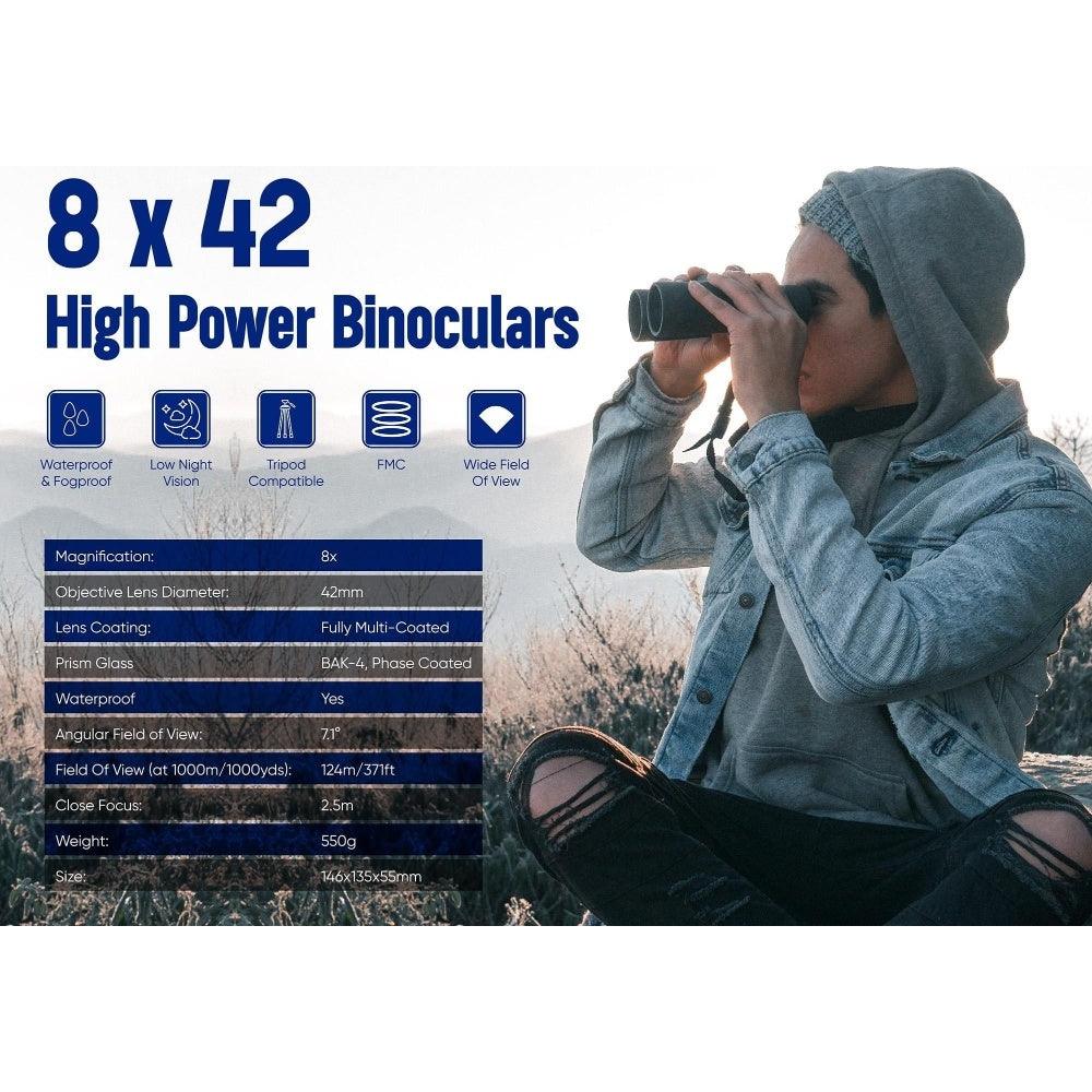 PRAKTICA Pioneer R 8x42 mm Binoculars - Blue