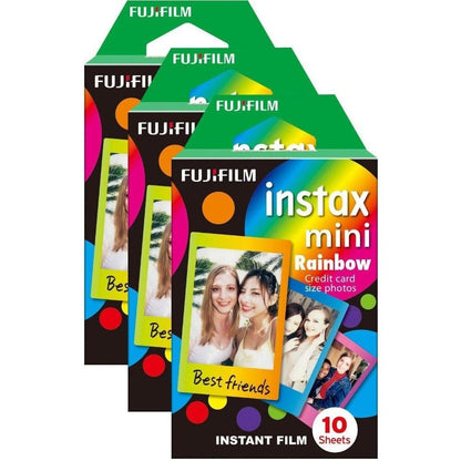 Fujifilm Instax Mini Instant Photo Film - Rainbow - Pack of 30