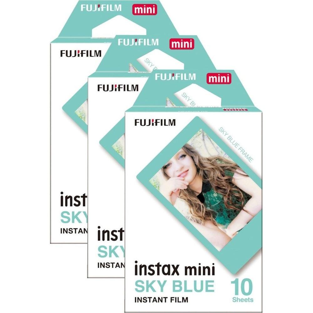 Fujifilm Instax Mini Instant Photo Film - Sky Blue - Pack of 30