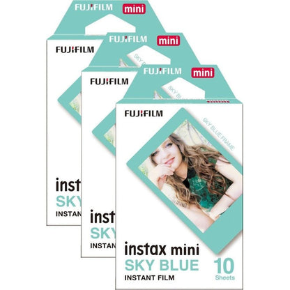 Fujifilm Instax Mini Instant Photo Film - Sky Blue - Pack of 30