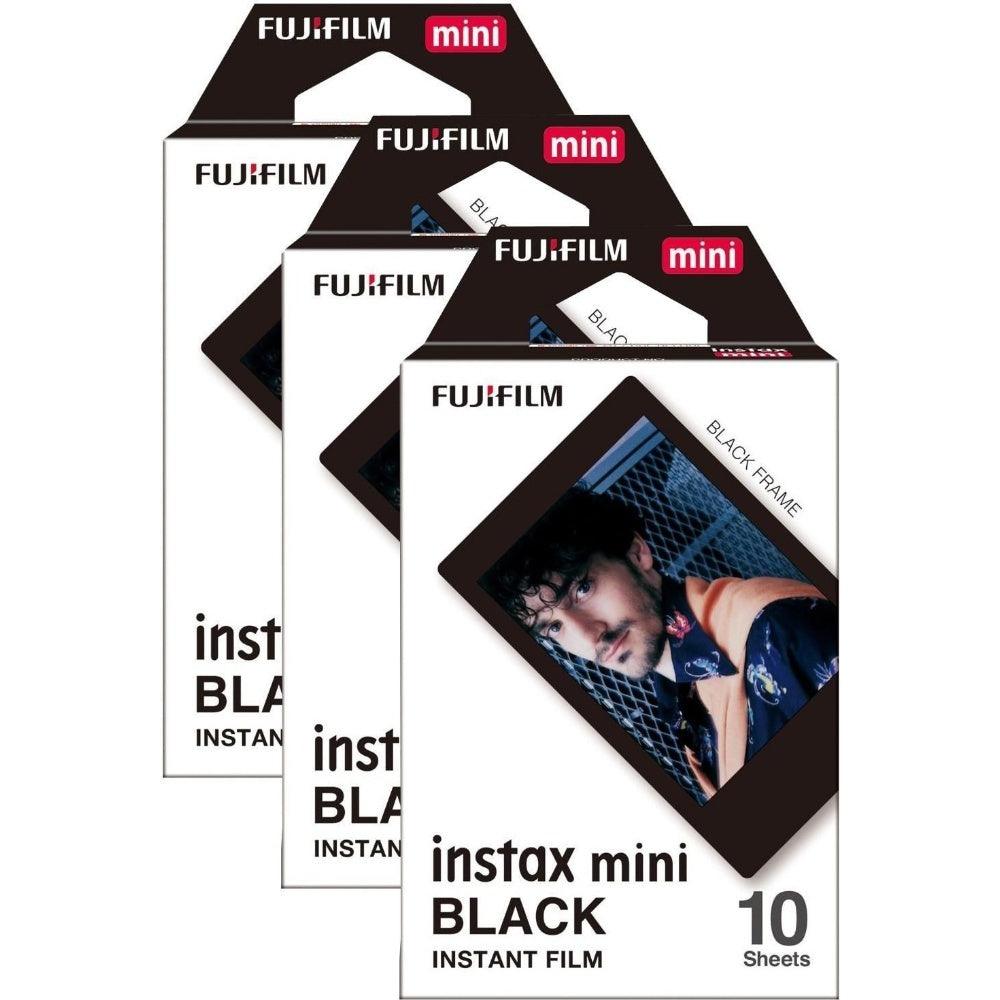 Fujifilm Instax Mini Instant Photo Film - Black - Pack of 30