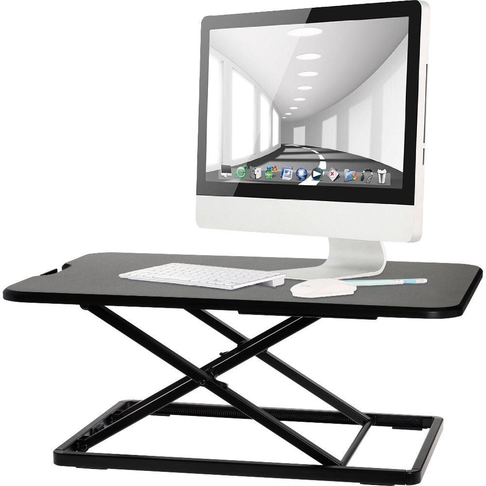 ProperAV LITE Stand Up Desk Converter with 6 Height Settings - Black