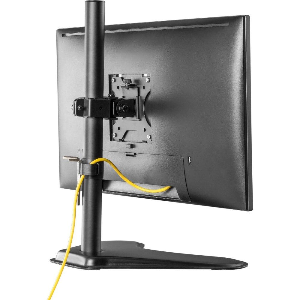 ProperAV Desk Monitor Mount with Free Standing Base 17’’- 32’’ VESA Max 100x100