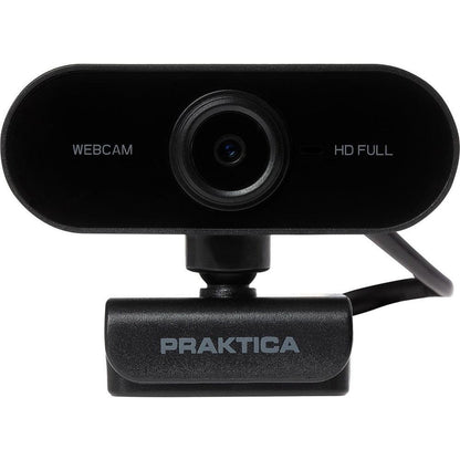 PRAKTICA Webcam Full HD 1080P Auto Focus USB-A Built in Microphone & Tripod Mount