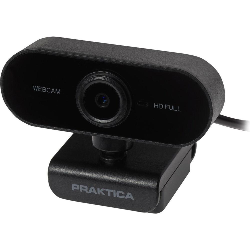 PRAKTICA Webcam Full HD 1080P Auto Focus USB-A Built in Microphone & Tripod Mount