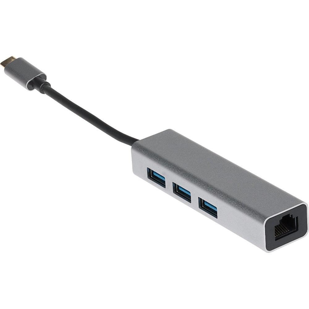 Nikkai USB-C Multiport Hub 3x USB-A 3.0 / Gigabit RJ45