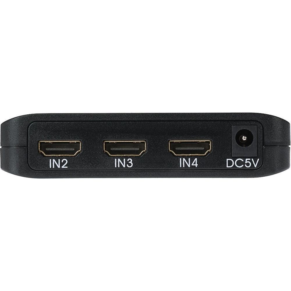 Maplin HDMI Switch 5 Ports In 1 Port Out Ultra HD 4K@60Hz with Remote Control