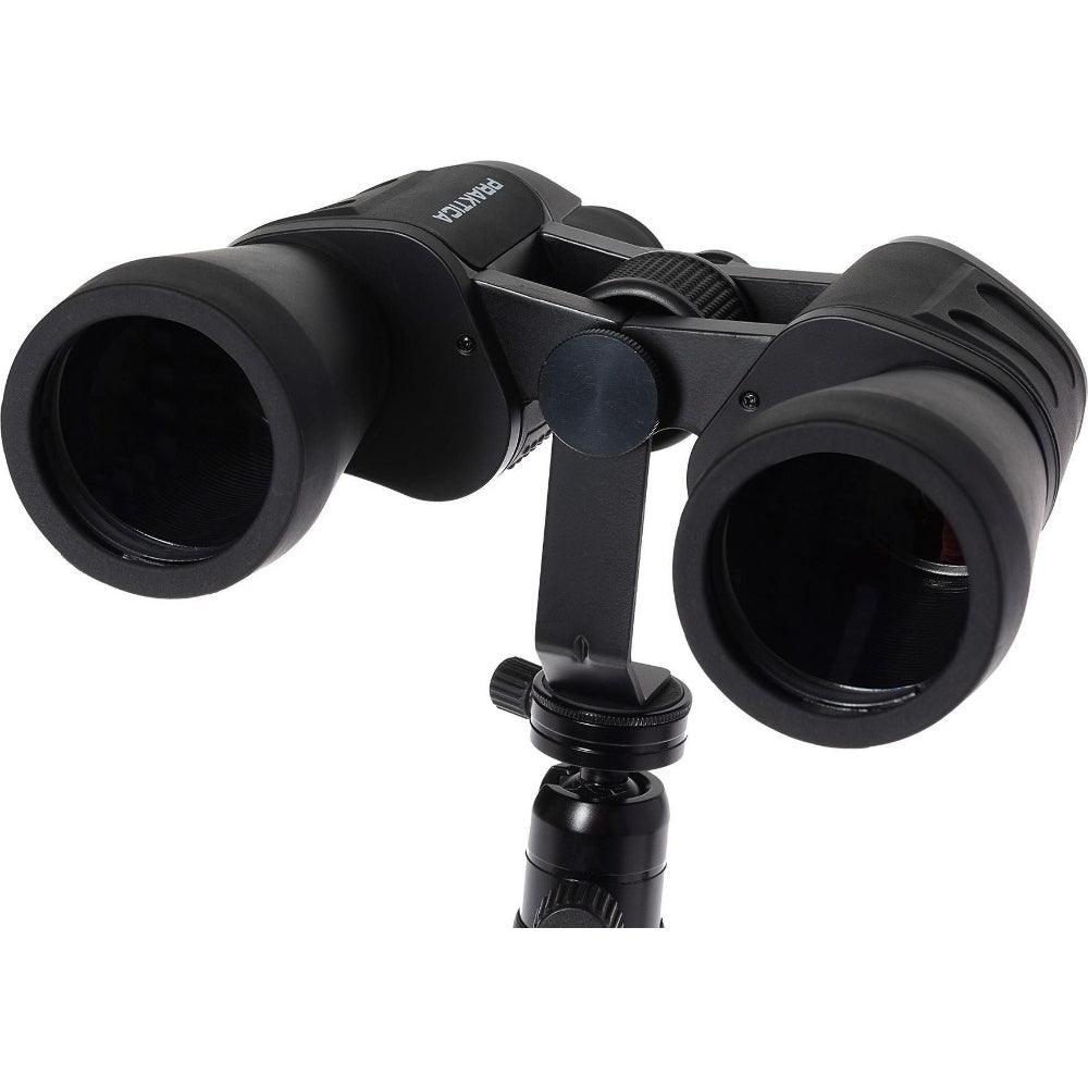 PRAKTICA Falcon 12x50mm Multi Coated Porro Prism Field Binoculars - Black - Binoculars + Tripod Mount