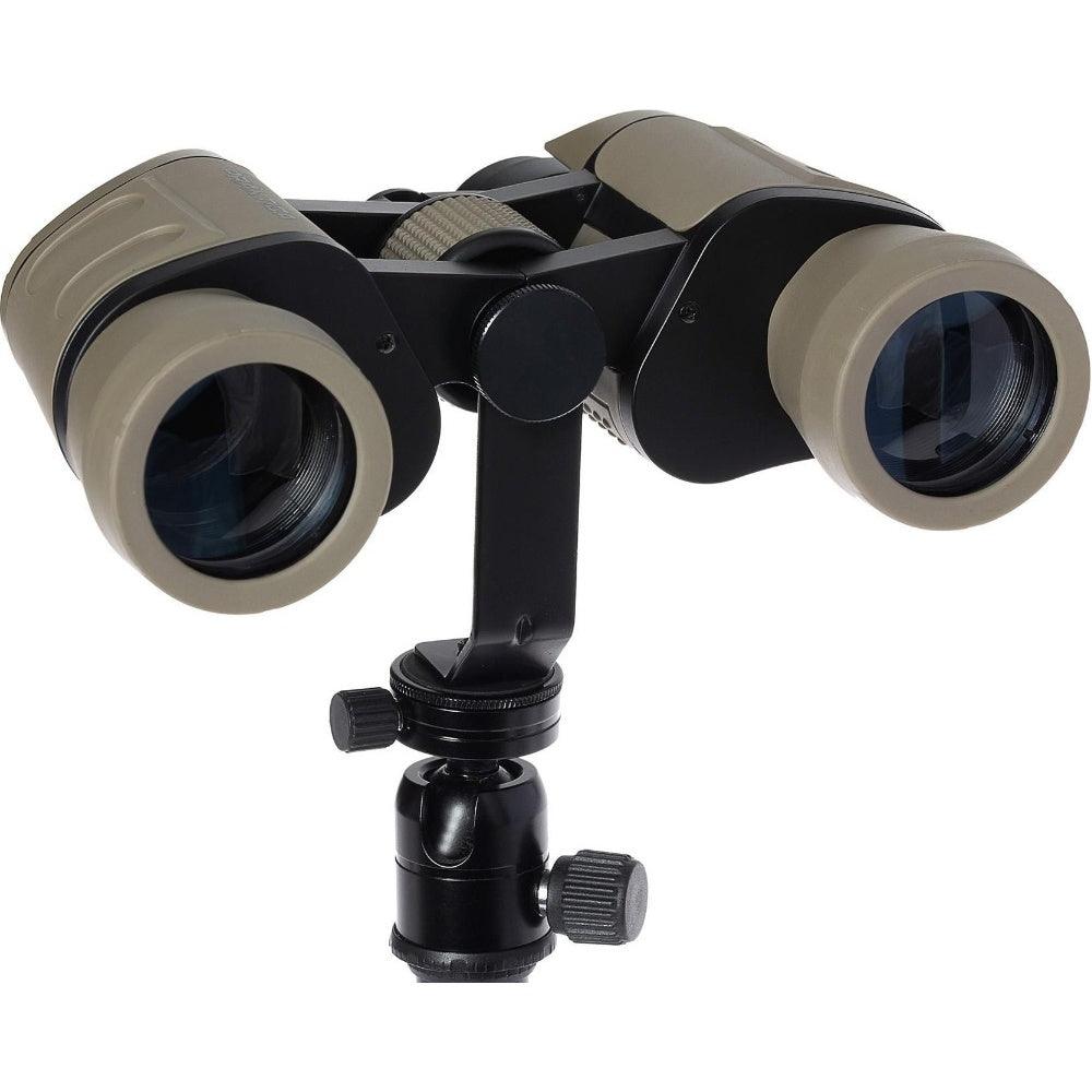 PRAKTICA Falcon 8x40mm Wide Angle Porro Prism Field Binoculars - Sand - Binoculars + Tripod Mount