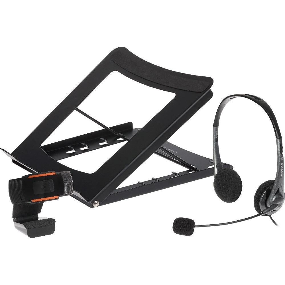 Maplin Back to Uni Kit with High Definition Webcam, USB Headset & Laptop Stand