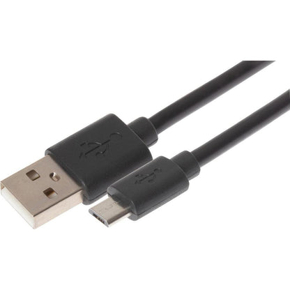 Maplin USB-A 2.0 to Micro USB-B Male Cable - Black - 2m