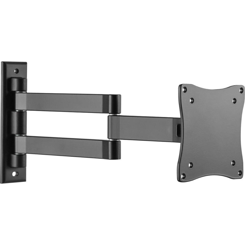 ProperAV Heavy Duty Swing Arm TV Wall Bracket 13 - 28" Tilt 70 VESA Max 100 x 100 - Black