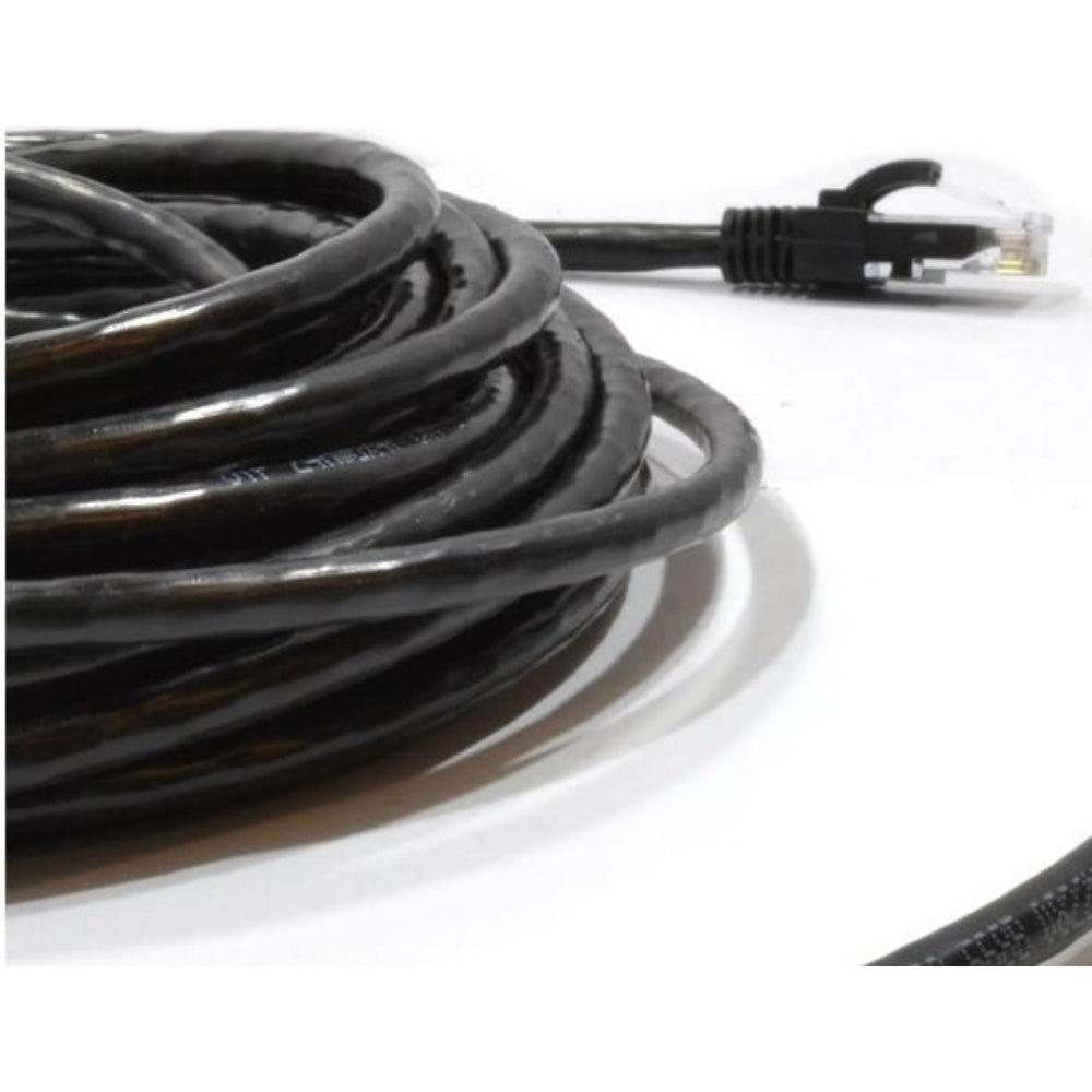 Maplin Outdoor External CAT6 Copper UTP Ethernet Network Cable - Black - 50m