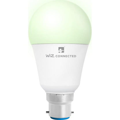 4lite WiZ Connected A60 Dimmable Multicolour WiFi LED Smart Bulb - B22 Bayonet - Pack of 2