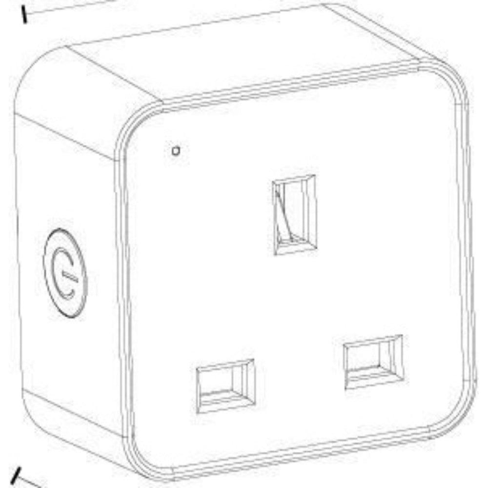 4lite WiZ Connected 3-Pin UK Smart Plug - Pack of 2