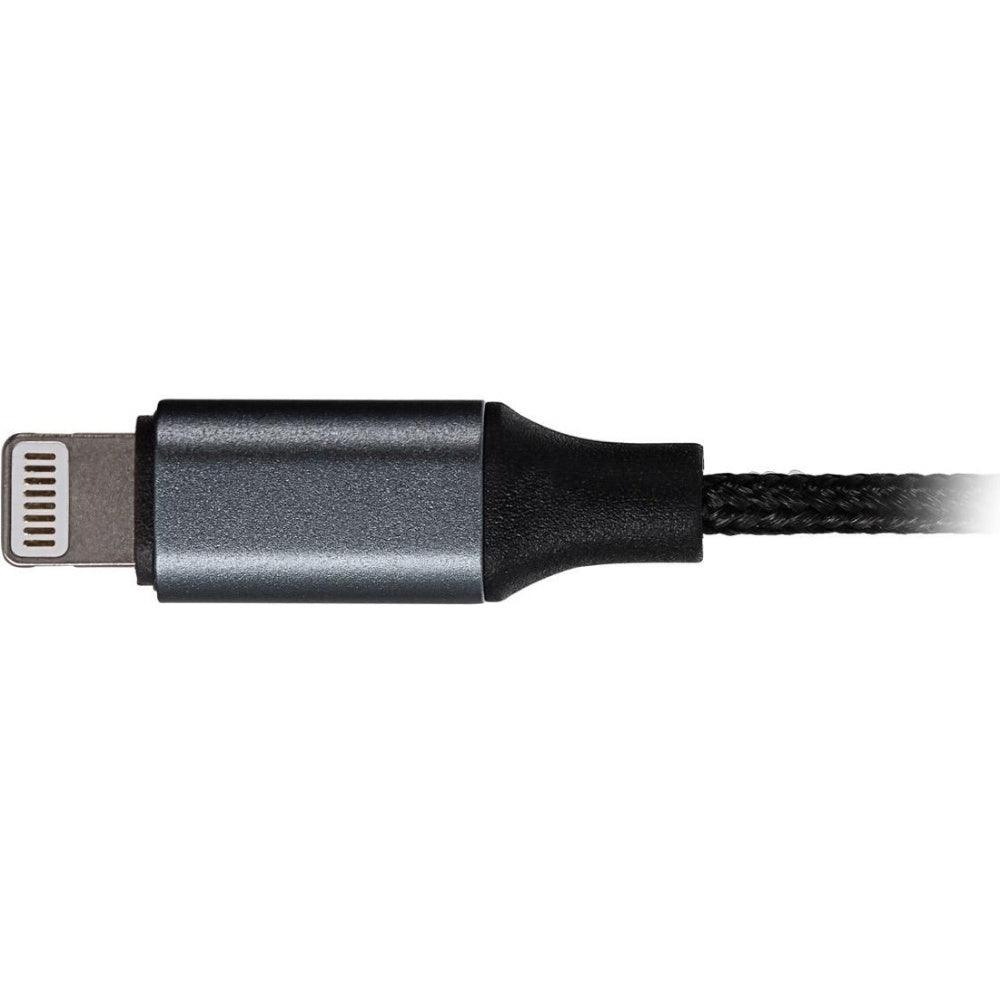 Maplin Lightning Connector to 3.5mm Female Jack Headphone Adapter 5cm Braided - Electronics > Electronics Accessories >