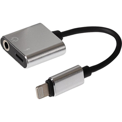 Maplin Lightning Connector to 3.5mm Headphone Audio Jack + Lightning Charging Port Adapter - Electronics > Electronics