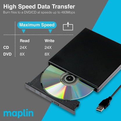 Maplin MAP-USBDVD Storage