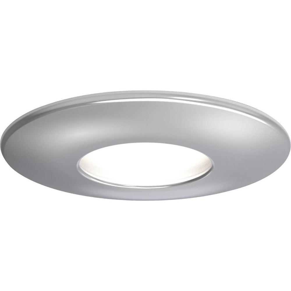 4lite WiZ Connected Fire-Rated IP65 GU10 Smart LED Downlight - Chrome - Pack of 2