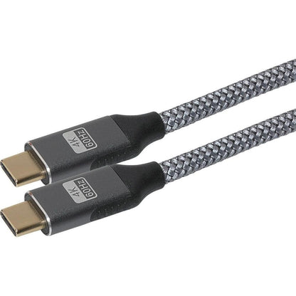 Maplin PRO USB-C to USB-C Cable Braided 100W PD V3.2 Gen2 20Gbs 3m