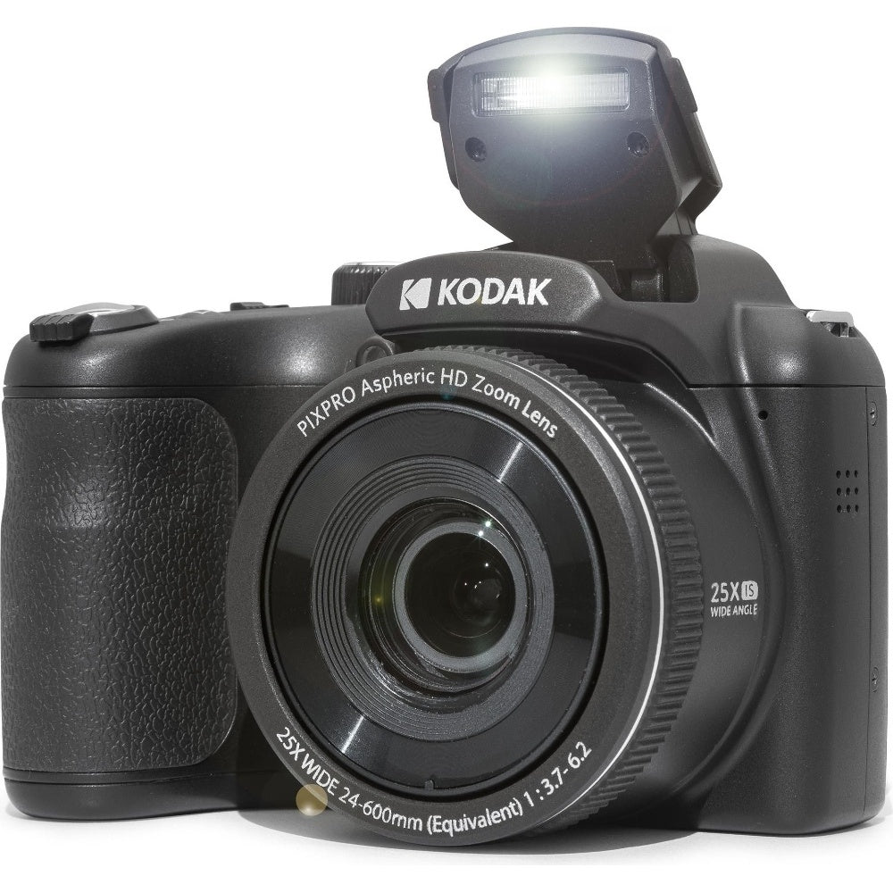 Kodak PIXPRO AZ255 16MP 25x Astro Zoom Bridge Camera - Black - Camera + 32GB SD Card + Case