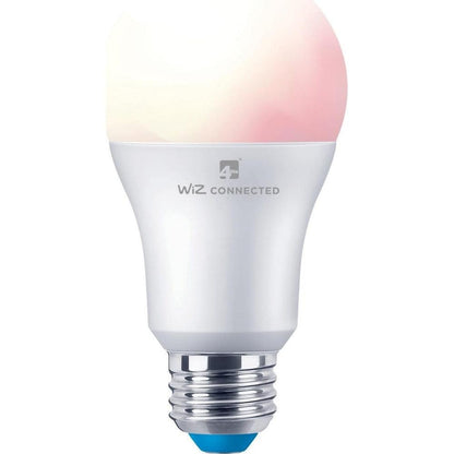 4lite WiZ Connected A60 Dimmable Multicolour WiFi LED Smart Bulb - E27 Large Screw - Pack of 4