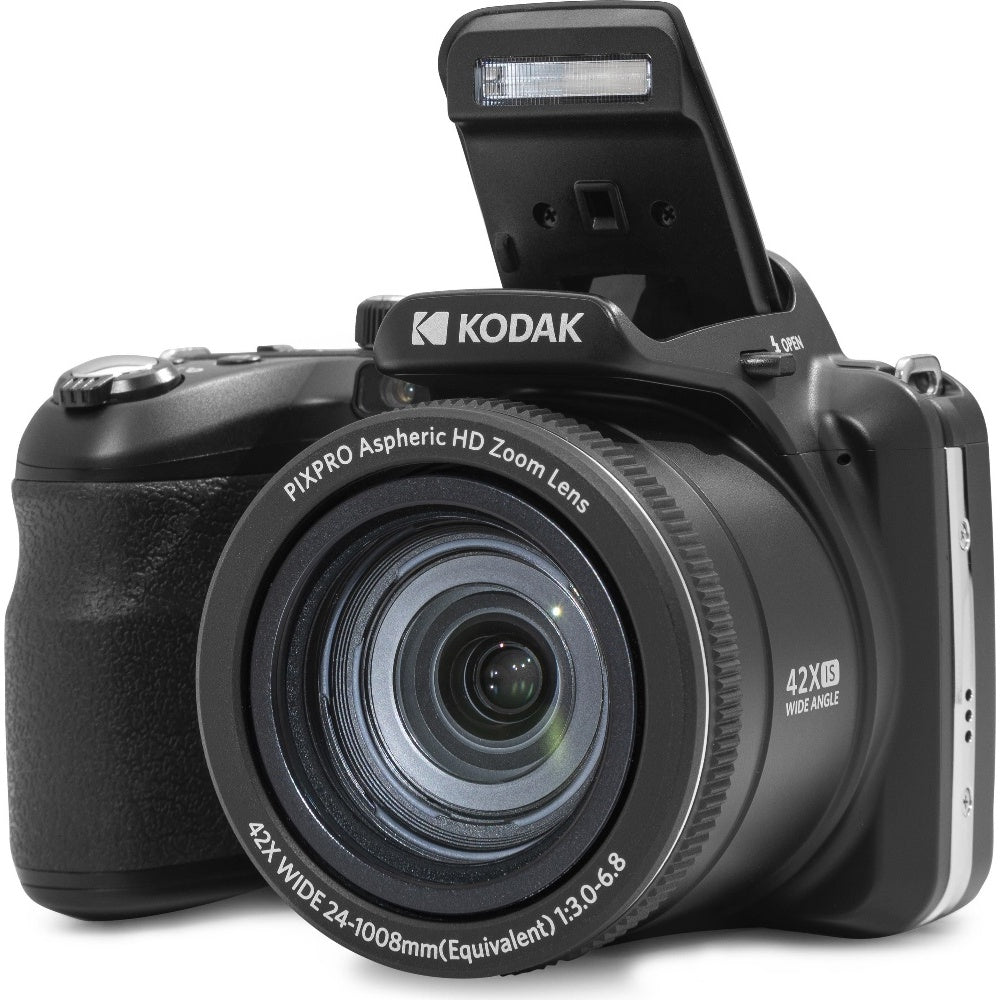 Kodak PIXPRO AZ425 Astro 20MP 42x Zoom Bridge Camera - Black - Camera + 32GB SD Card + Case