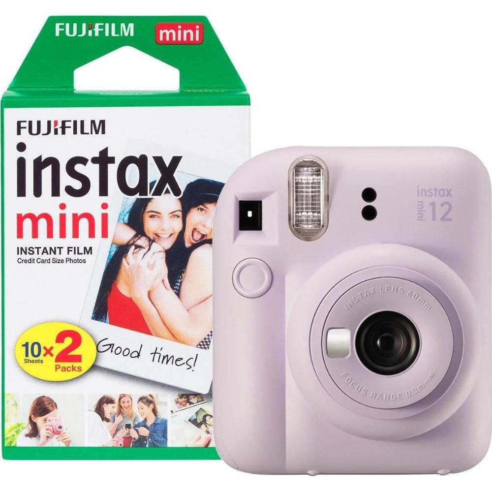 Fujifilm Instax Mini 12 Instant Camera - Lilac Purple - Camera + 20 Shot Pack