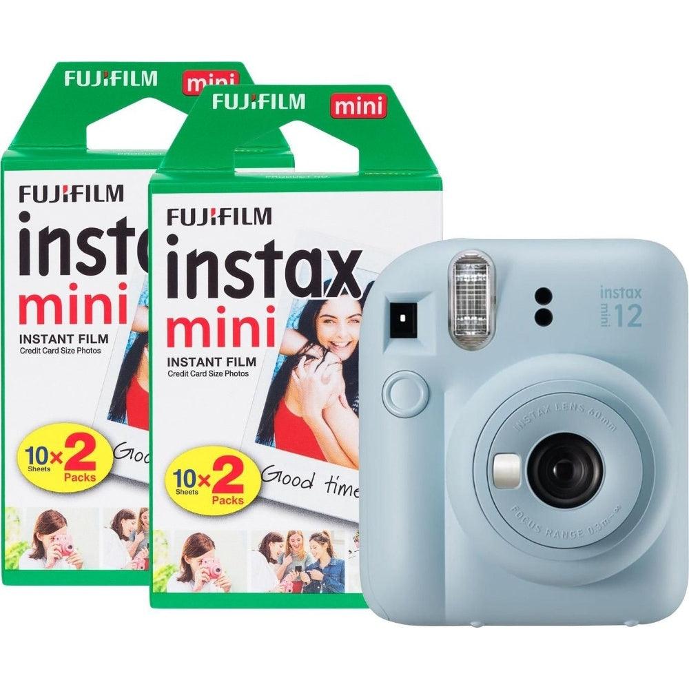 Fujifilm Instax Mini 12 Instant Camera - Pastel Blue - Camera + 40 Shot Pack